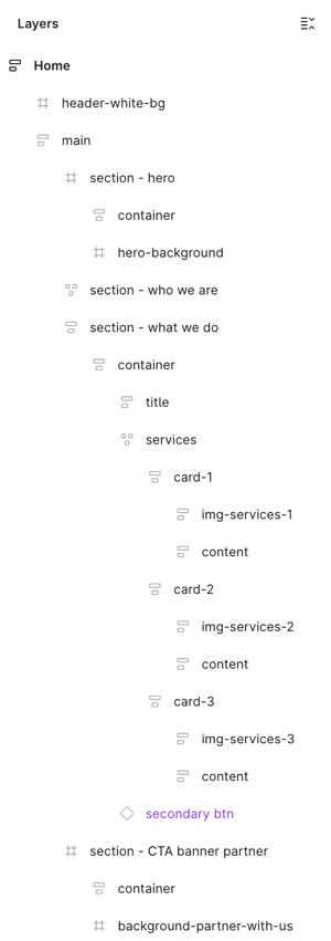Figma Recommended Layout Structure