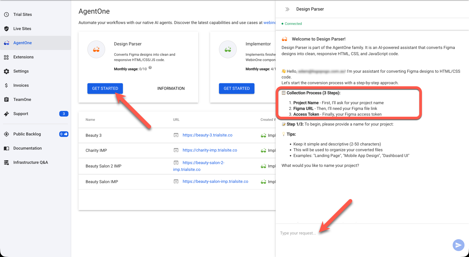Design Parse - Getting Started