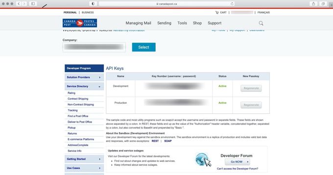 Canada Post API