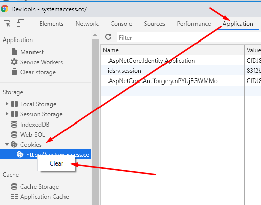 Chrome Clearing Cookies